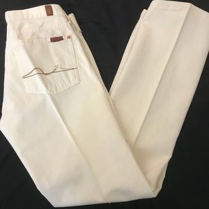 👖💙👖💙7 Of All Mankind light beige flair jeans